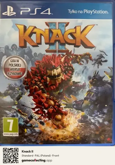 Knack II PlayStation 4, Poland box front