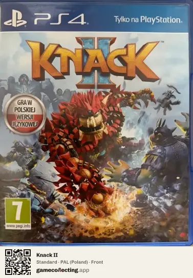 Knack II PlayStation 4, Poland box front