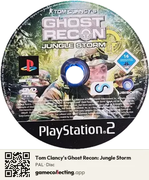 Tom Clancy's Ghost Recon: Jungle Storm PlayStation 2, PAL disc