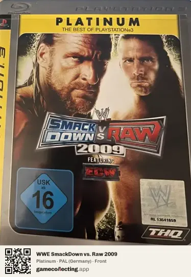 WWE SmackDown vs. Raw 2009 PlayStation 3, Germany box front