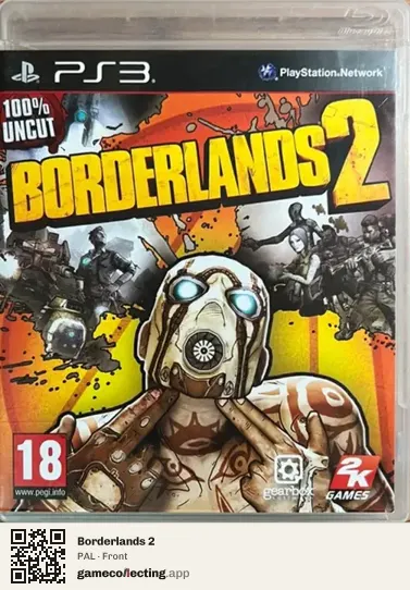 Borderlands 2 PlayStation 3, PAL box front