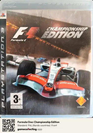 Formula One: Championship Edition PlayStation 3, Nordic countries box front