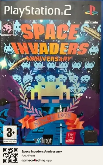 Space Invaders Anniversary PlayStation 2, PAL box front