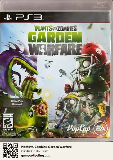 Plants vs. Zombies: Garden Warfare PlayStation 3, NTSC box front