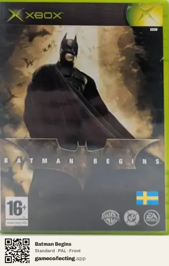 Batman Begins Xbox, PAL box front