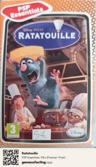 Ratatouille PlayStation Portable, France box front