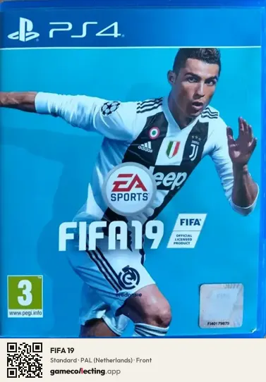 FIFA 19 PlayStation 4, Netherlands box front