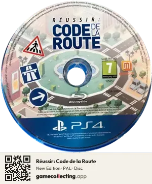 Réussir: Code de la Route PlayStation 4, PAL disc