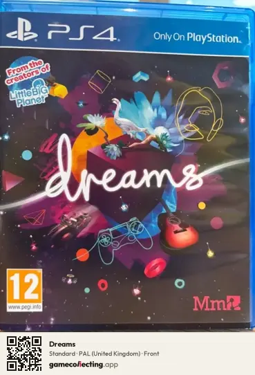 Dreams PlayStation 4, United Kingdom box front