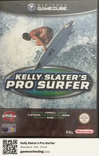 Kelly Slater's Pro Surfer Nintendo GameCube, PAL box front