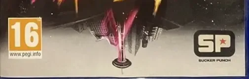 Infamous First Light, the PEGI square on its front