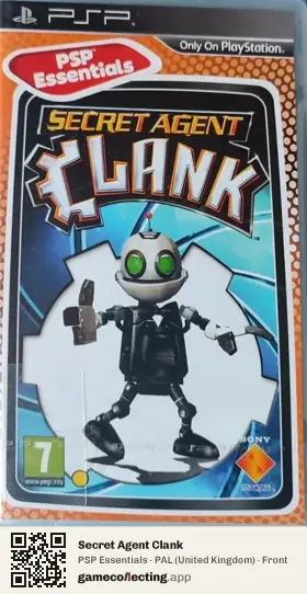 Secret Agent Clank PlayStation Portable, United Kingdom box front