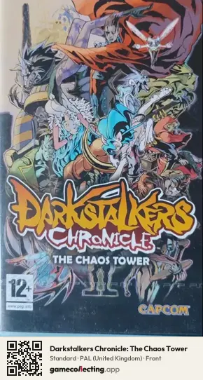 Darkstalkers Chronicle: The Chaos Tower PlayStation Portable, United Kingdom box front