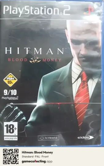 Hitman: Blood Money PlayStation 2, PAL box front