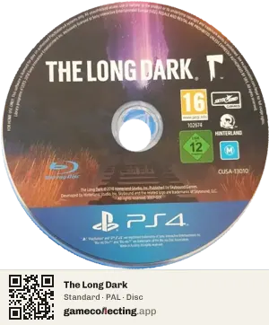 The Long Dark PlayStation 4, PAL disc