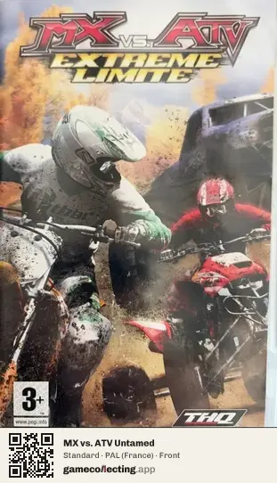 MX vs. ATV Untamed PlayStation Portable, France box front