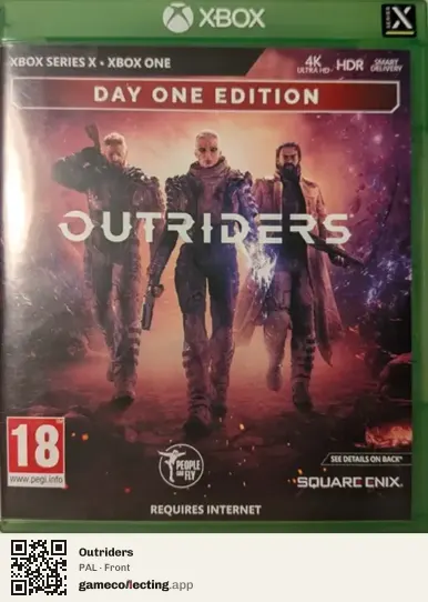 Outriders Xbox Series X, PAL box front