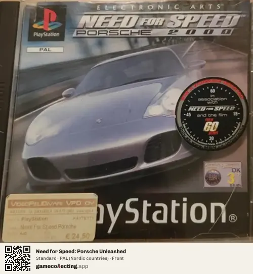 Need for Speed: Porsche Unleashed PlayStation, Nordic countries box front
