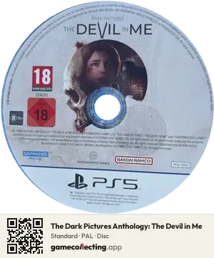 The Dark Pictures Anthology: The Devil in Me PlayStation 5, PAL disc