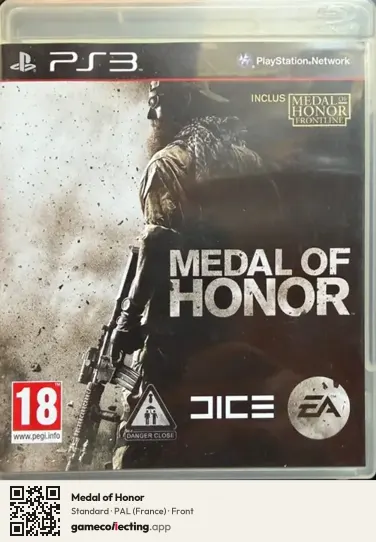 Medal of Honor PlayStation 3, France box front