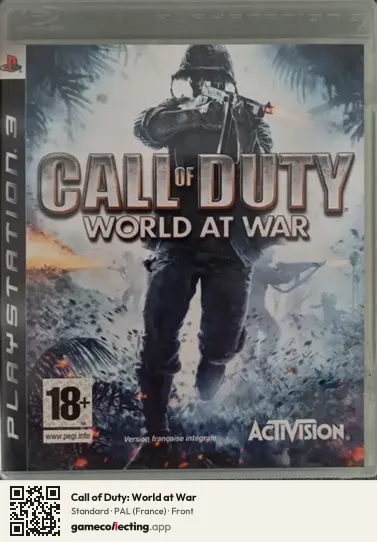 Call of Duty: World at War PlayStation 3, France box front