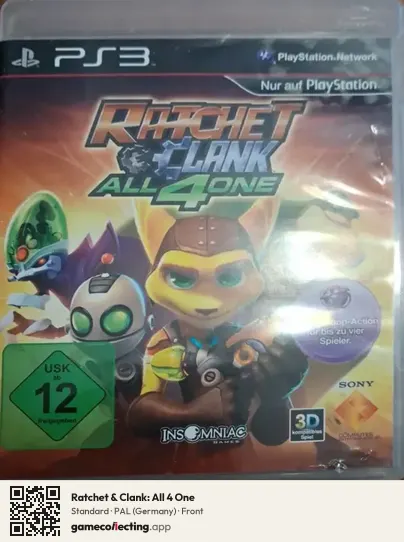 Ratchet & Clank: All 4 One PlayStation 3, Germany box front