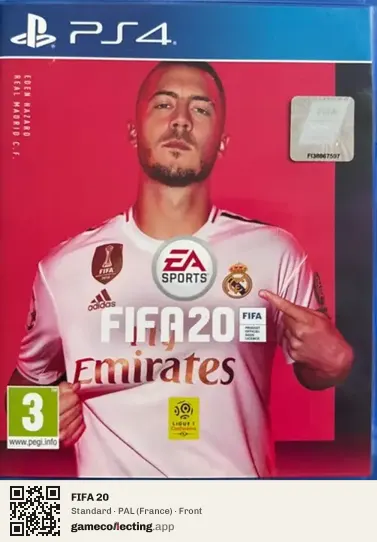 FIFA 20 PlayStation 4, France box front