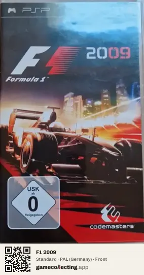 F1 2009 PlayStation Portable, Germany box front
