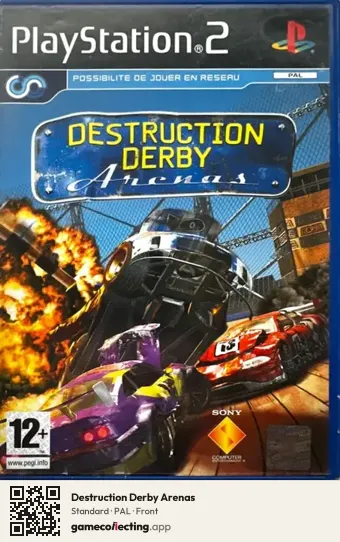 Destruction Derby Arenas PlayStation 2, PAL box front