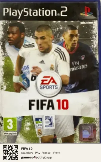 FIFA 10 PlayStation 2, France box front
