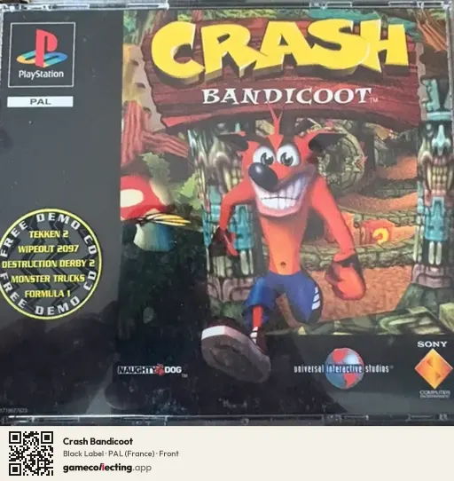 Crash Bandicoot PlayStation, France box front