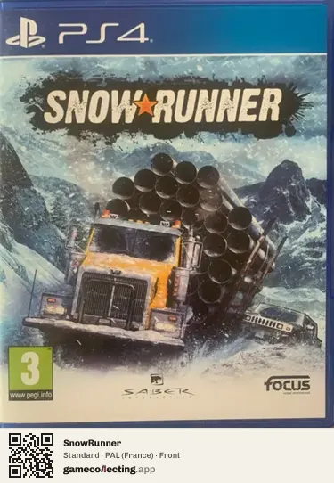 SnowRunner PlayStation 4, France box front