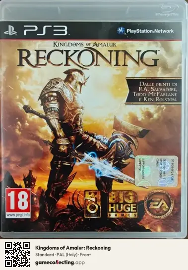 Kingdoms of Amalur: Reckoning PlayStation 3, Italy box front