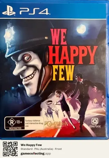 We Happy Few PlayStation 4, Australia box front