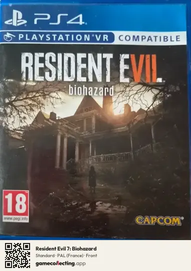 Resident Evil 7: Biohazard PlayStation 4, France box front