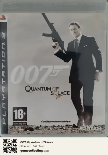 007: Quantum of Solace PlayStation 3, PAL box front