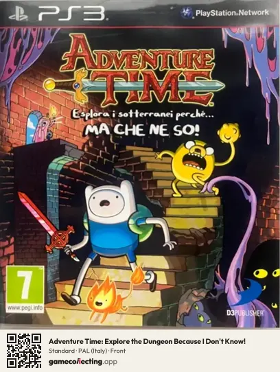 Adventure Time: Explore the Dungeon Because I Don't Know! PlayStation 3, Italy box front