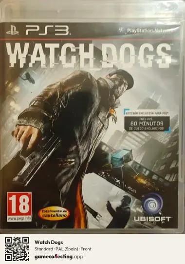 Watch Dogs PlayStation 3, Spain box front