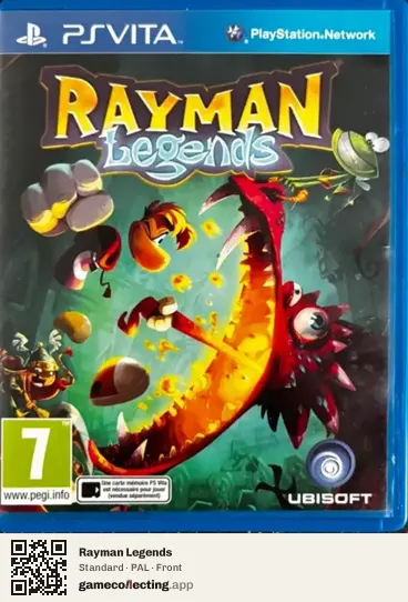 Rayman Legends PlayStation Vita, PAL box front