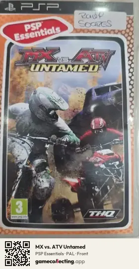 MX vs. ATV Untamed PlayStation Portable, PAL box front