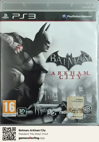 Batman: Arkham City PlayStation 3, Italy box front