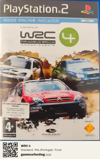 WRC 4 PlayStation 2, Portugal box front