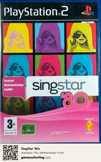 SingStar '80s PlayStation 2, Netherlands box front