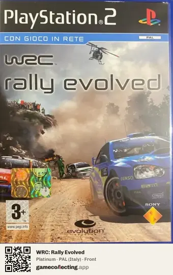 WRC: Rally Evolved PlayStation 2, Italy box front