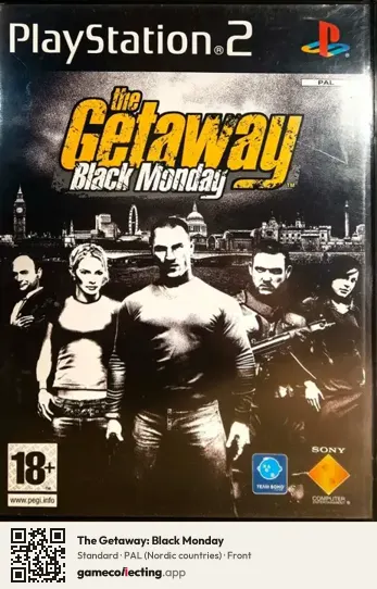 The Getaway: Black Monday PlayStation 2, Nordic countries box front