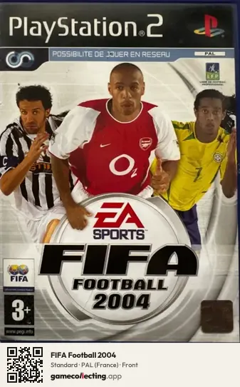 FIFA Football 2004 PlayStation 2, France box front