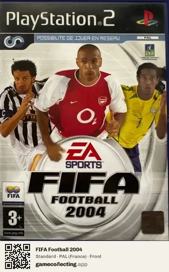 FIFA Football 2004 PlayStation 2, France box front