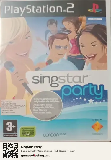 SingStar Party PlayStation 2, Spain box front