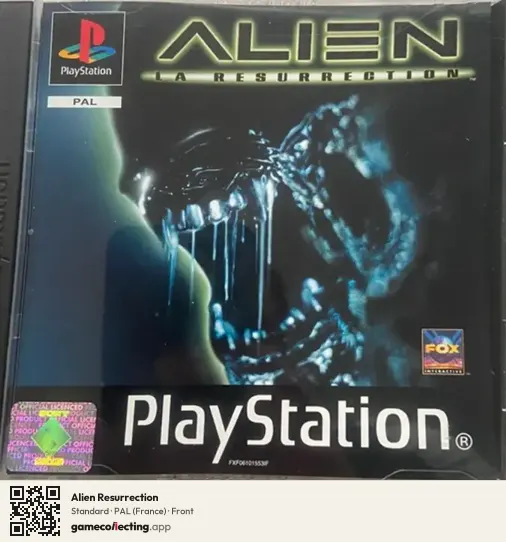 Alien Resurrection PlayStation, France box front