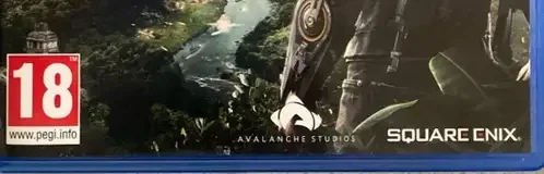Just Cause 4, the PEGI square on its front